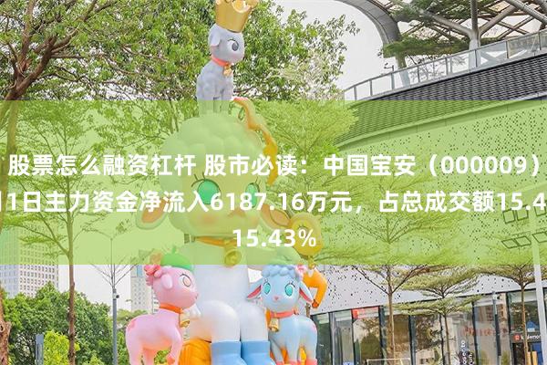 股票怎么融资杠杆 股市必读：中国宝安（000009）7月1日主力资金净流入6187.16万元，占总成交额15.43%